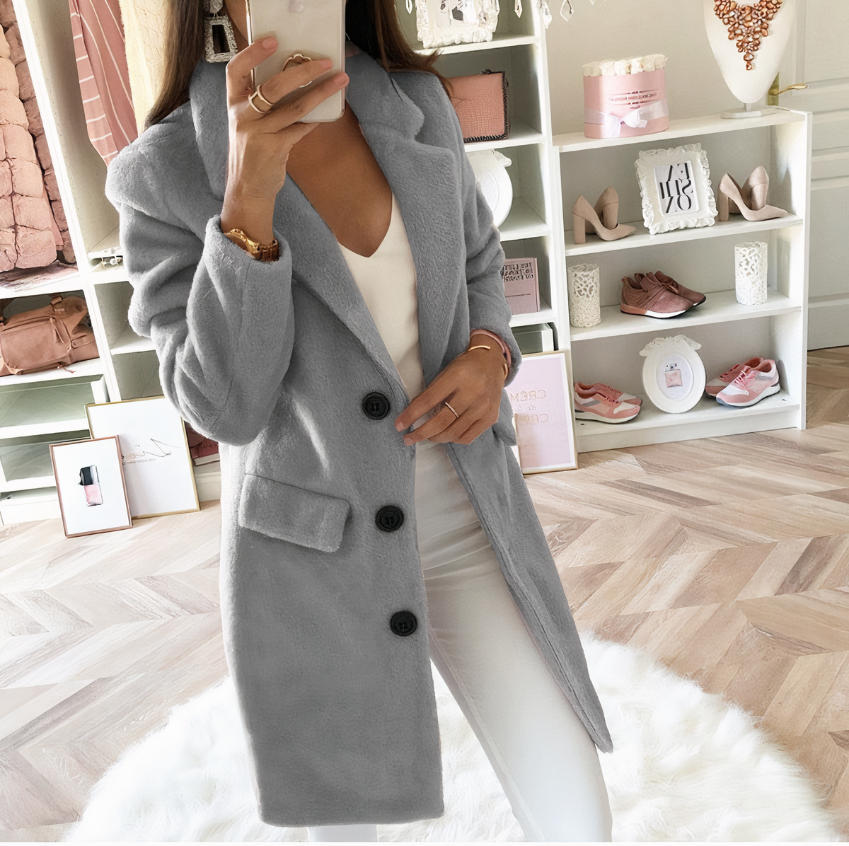 LM | Stylish jacket with pockets for women