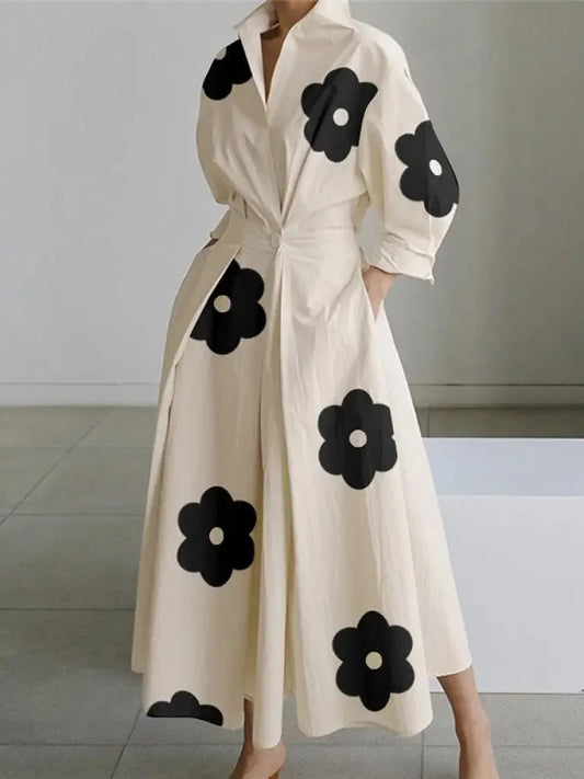 LM | Maxi dress with bold print