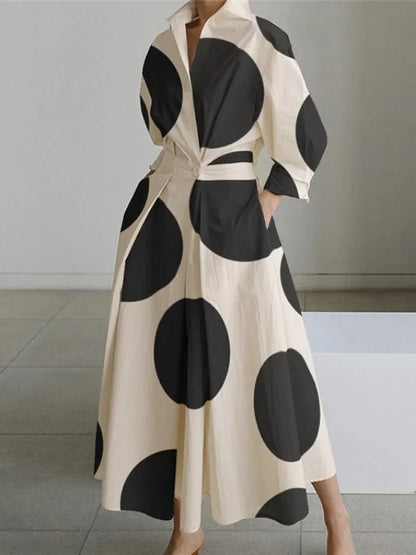 LM | Maxi dress with bold print