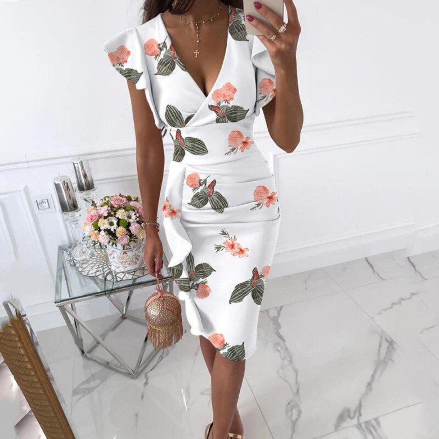 LM | Elegant midi dress for the summer