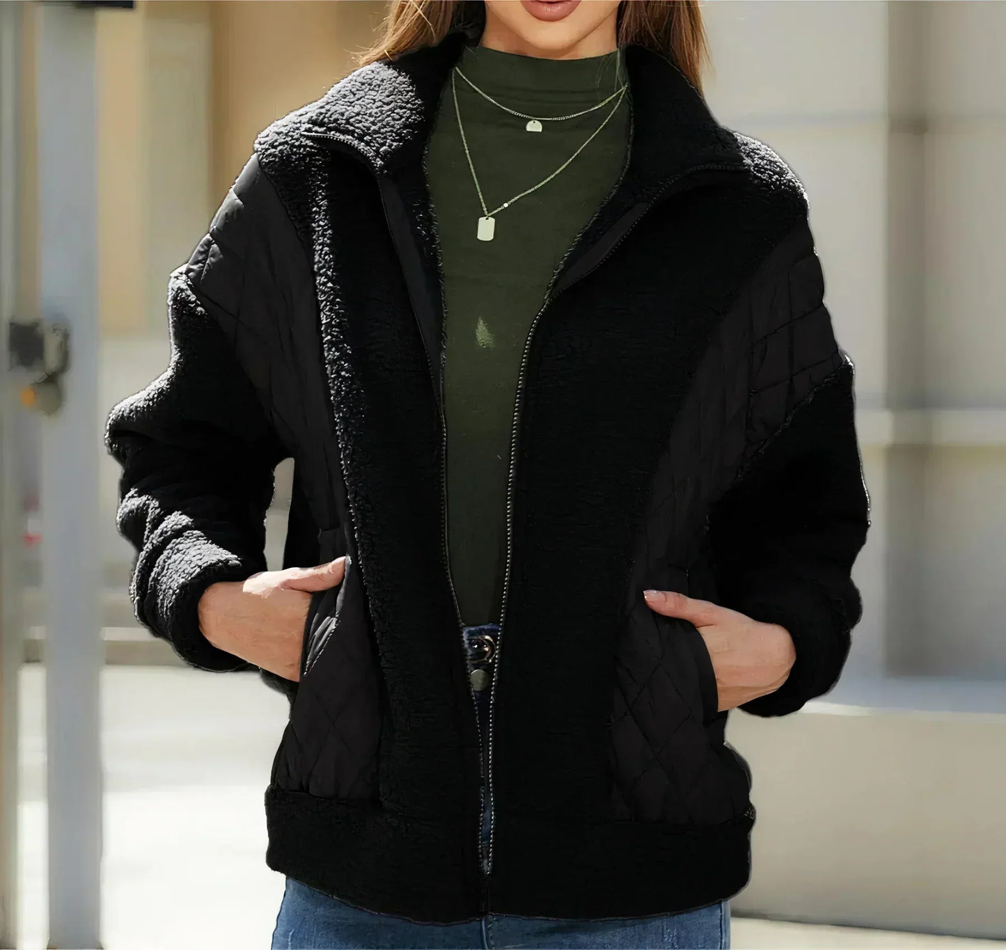 LM | Trendy Pocket Jacket for women