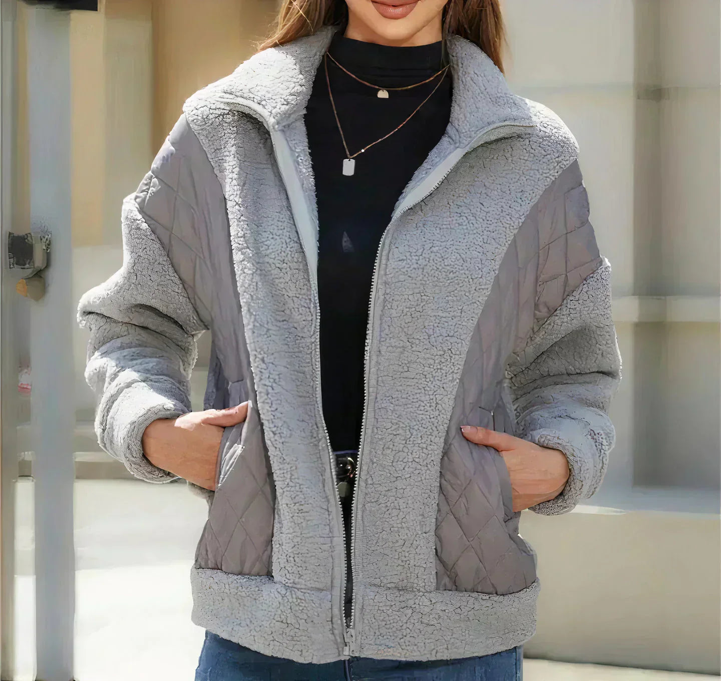 LM | Trendy Pocket Jacket for women