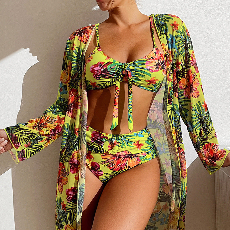 Leah® | Print Bikini With Overlay