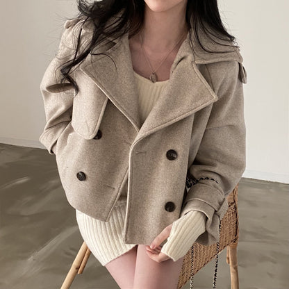 LM | Oversized jacket with buttons for women