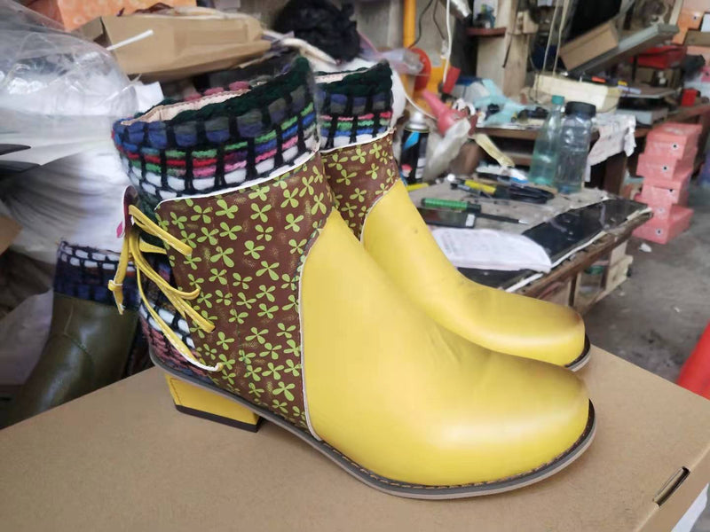 Vintage Inspired Orthopedic Boots