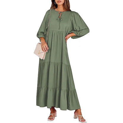 LM | Long-sleeved midi dress with tuxedos