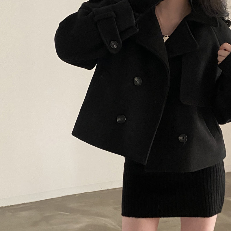 LM | Oversized jacket with buttons for women
