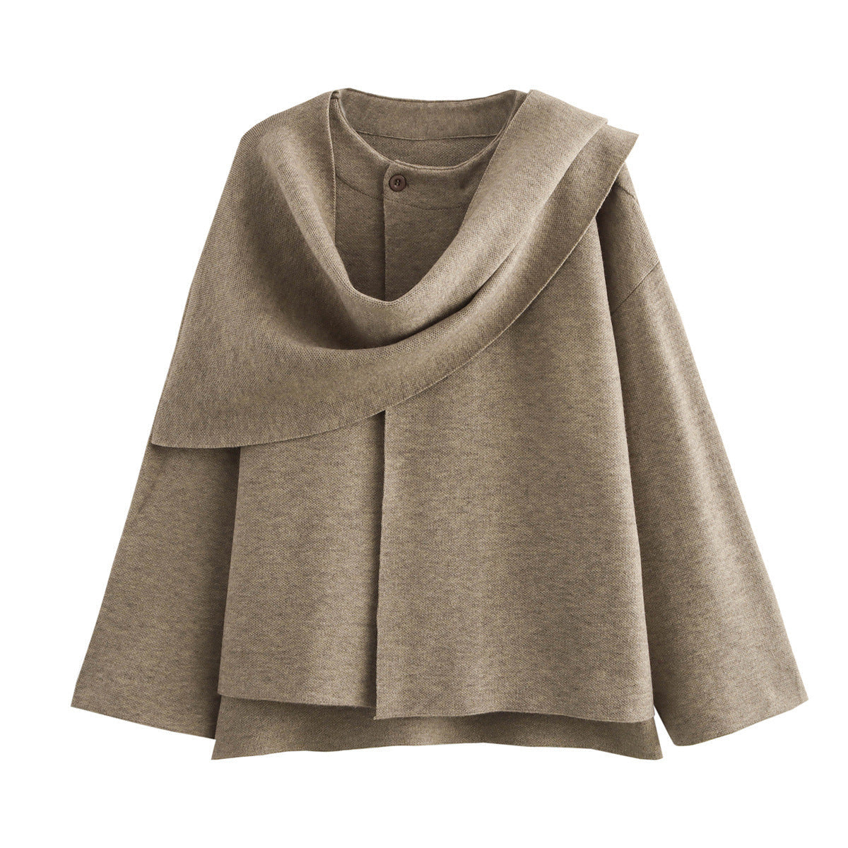 LM | Oversized jacket with scarf