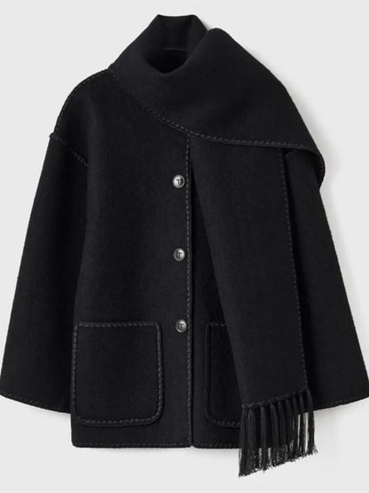 LM | Stylish warm scarf and jacket