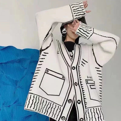 LM | Expressive and insulated cardigan