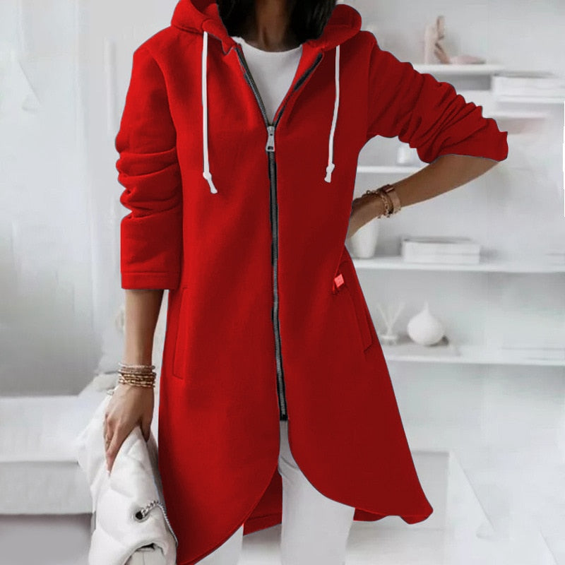 LM | Mid-length jacket with hood