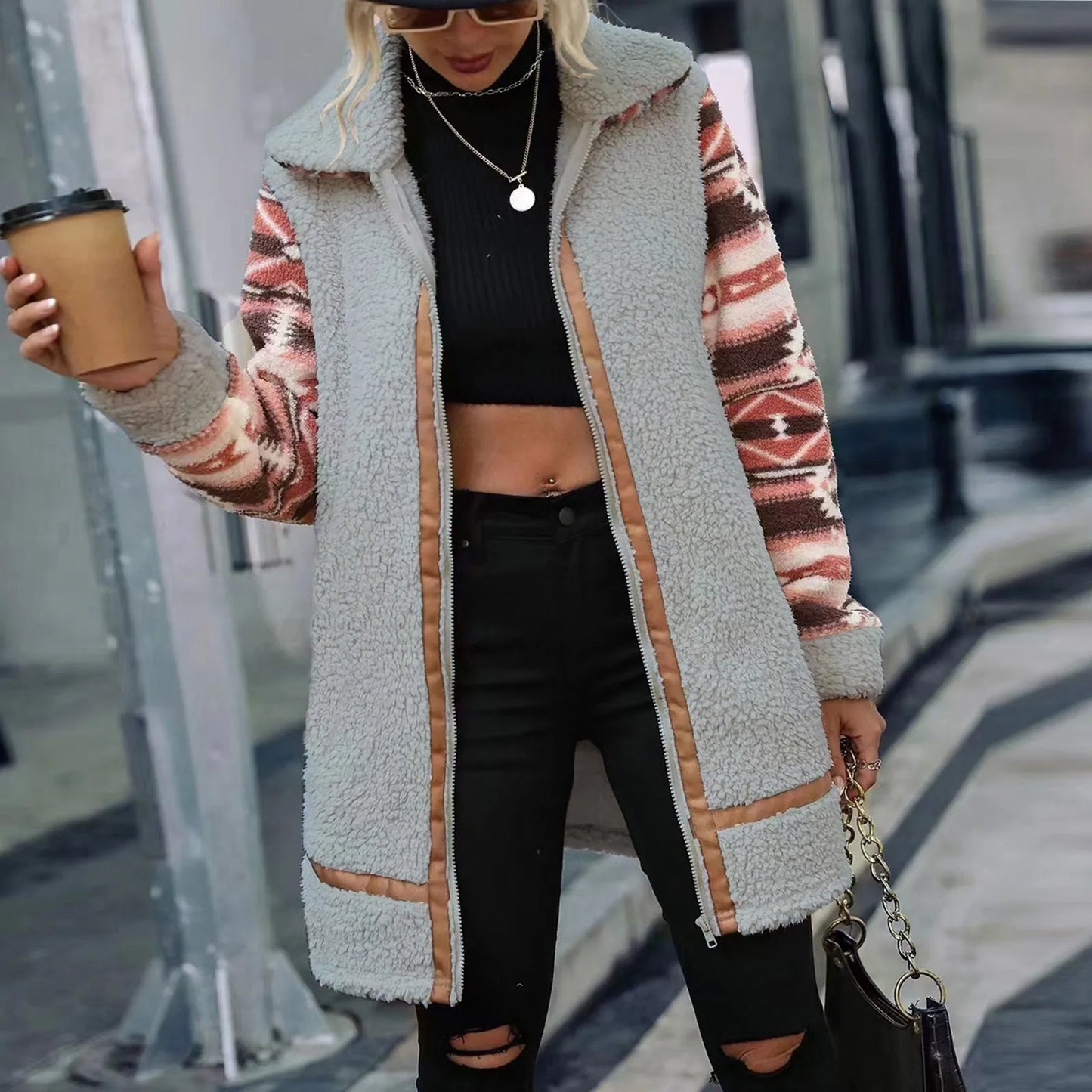 LM | Trendy Zip Jacket for women