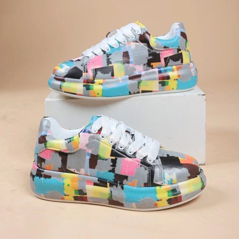 LM | Vibrant graffiti-style sneakers