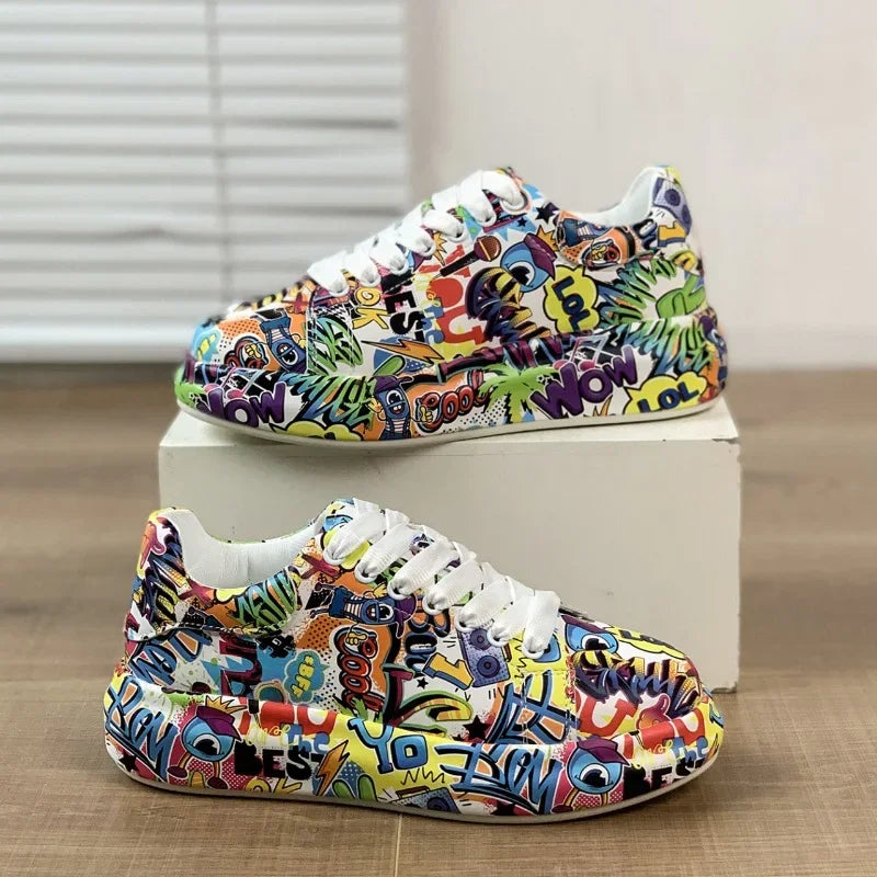 LM | Vibrant graffiti-style sneakers