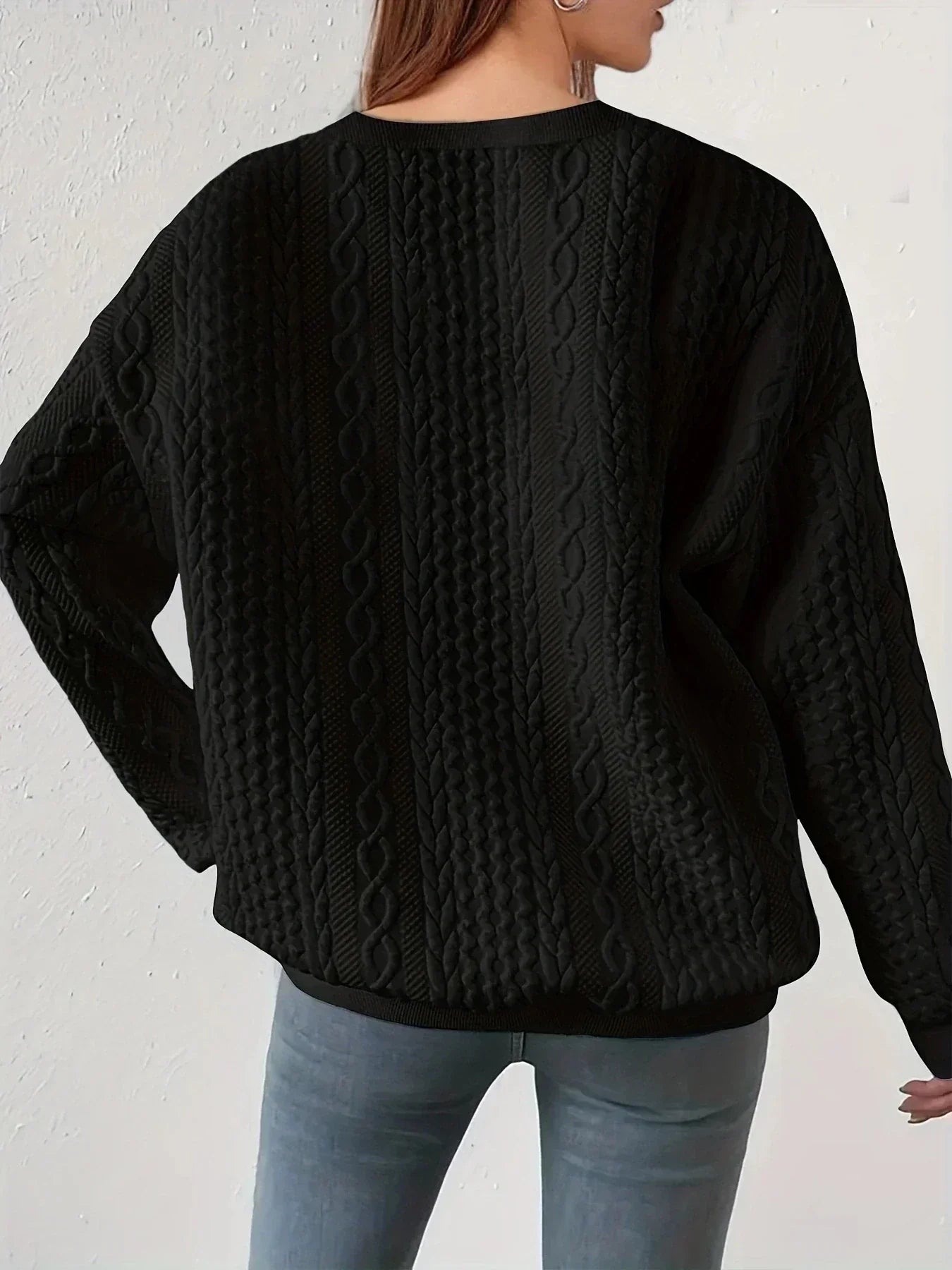 LM | Round neck sweatshirt with long sleeves