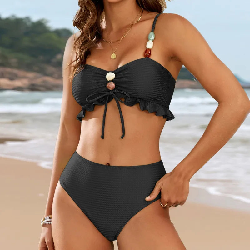 Beautifully Finished Bathing Suit in a Timeless Design