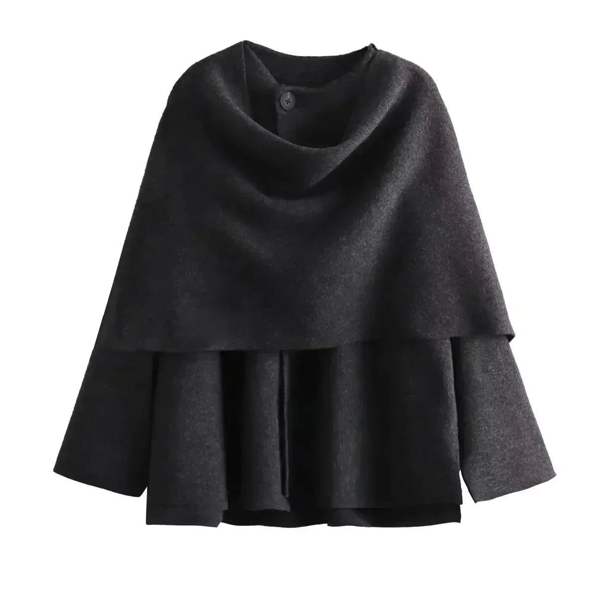 LM | Oversized jacket with scarf