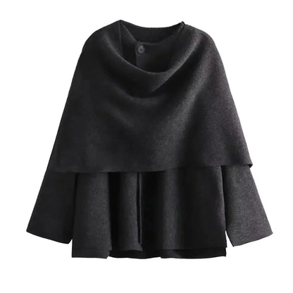 LM | Oversized jacket with scarf
