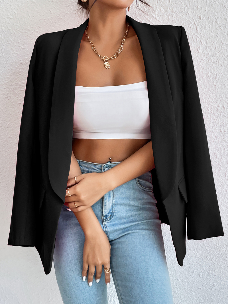 LM | Plain blazer for women