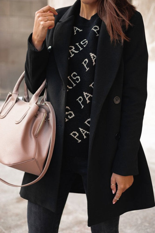 LM | Stylish jacket with buttons for women