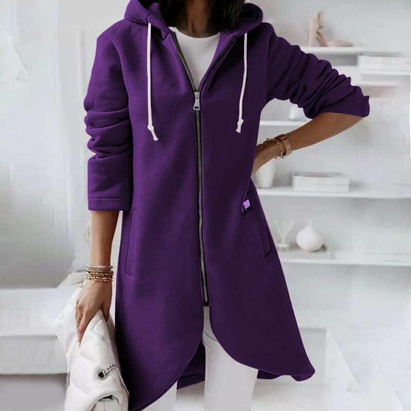 LM | Mid-length jacket with hood