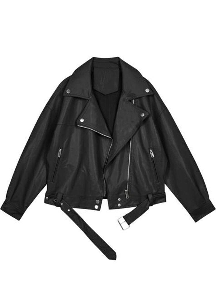 LM | Oversized leather jacket