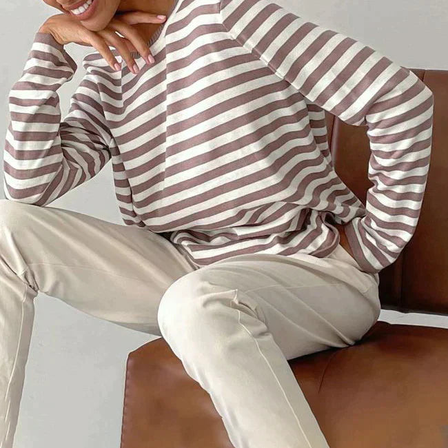 LM | Striped pullover shirt