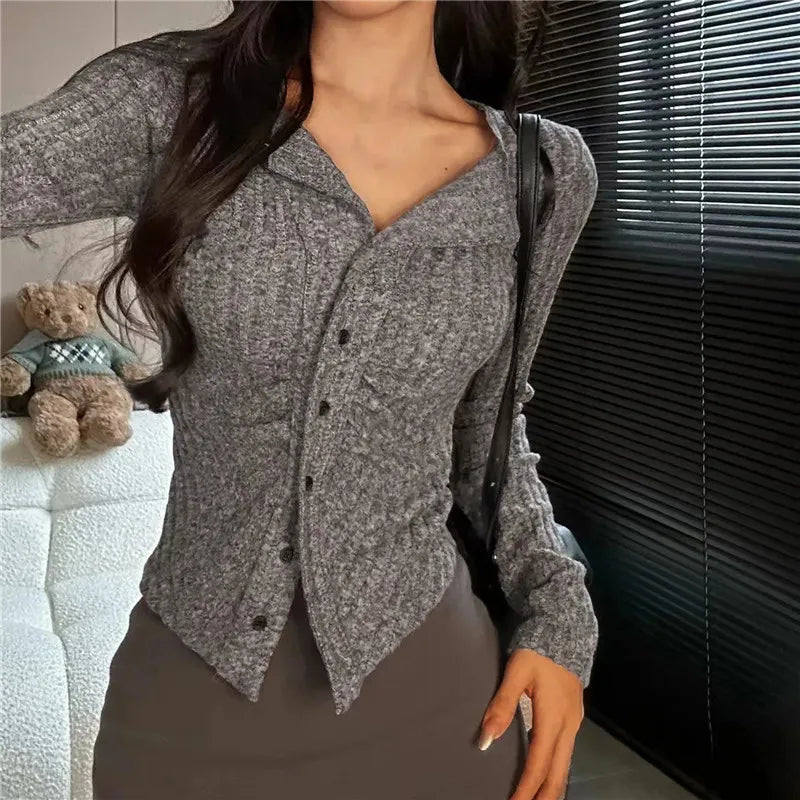 LM | Knitted sweater collar