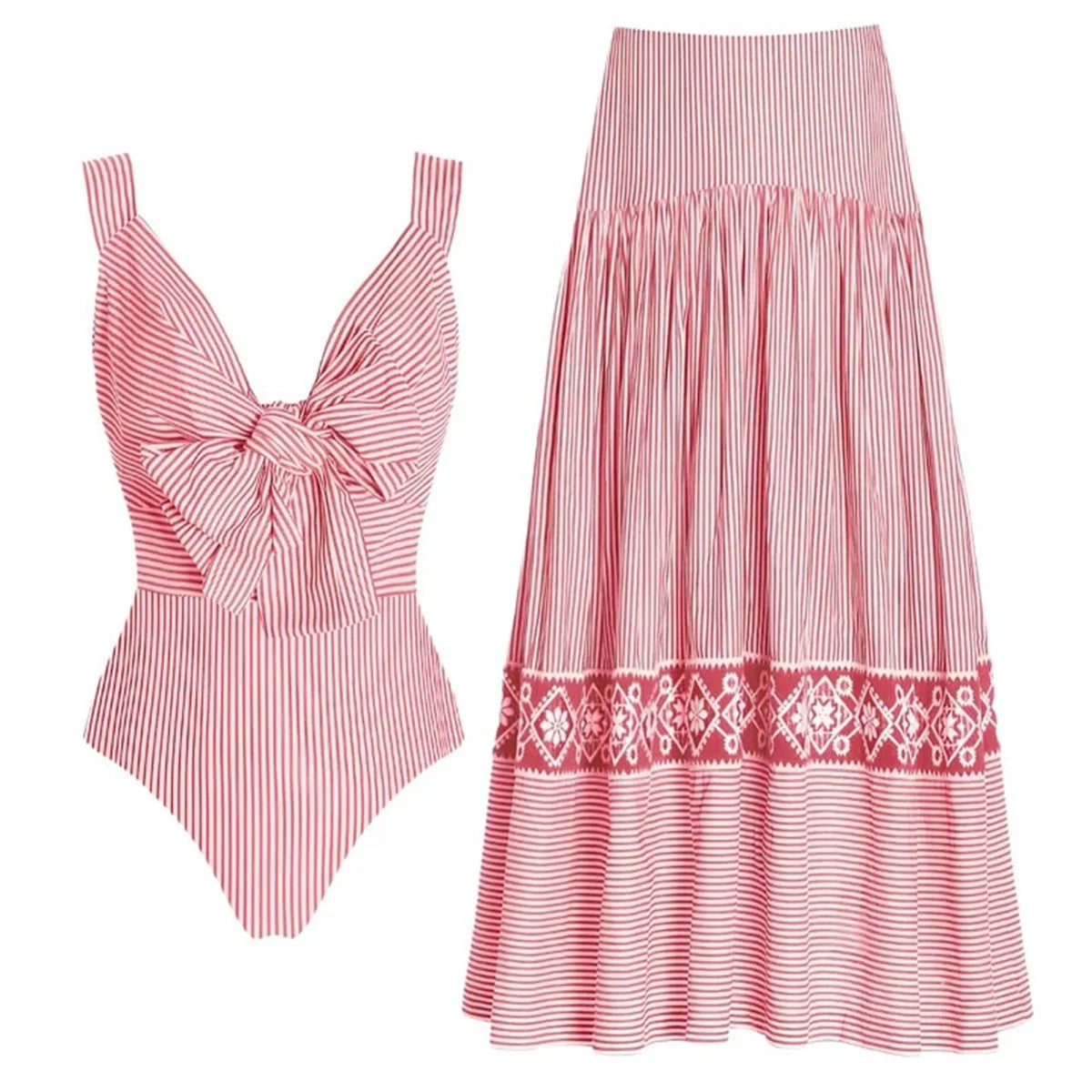 Beautifully Finished Bathing Suit in a Timeless Design