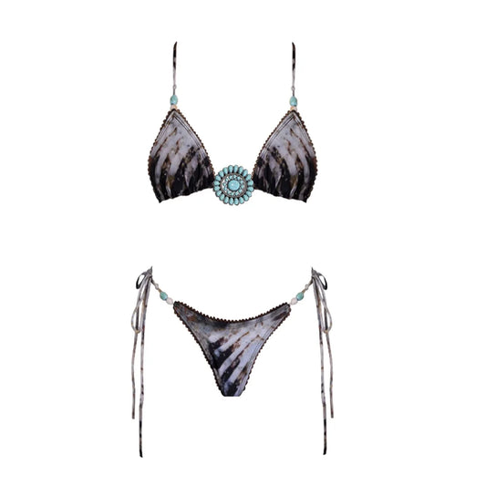 Beautifully Finished Bathing Suit in a Timeless Design