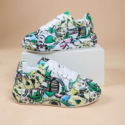 LM | Vibrant graffiti-style sneakers