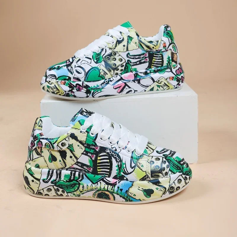 LM | Vibrant graffiti-style sneakers
