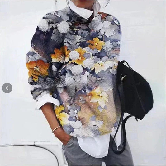 LM | Elegant sweater with print