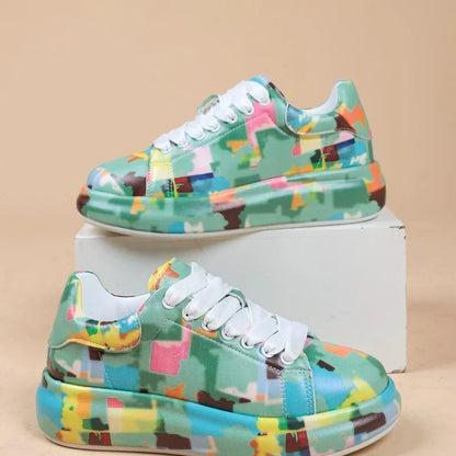 LM | Vibrant graffiti-style sneakers