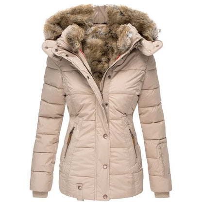 LM | Jacket for women with collar and fur