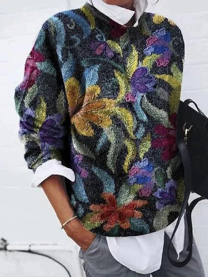 LM | Elegant sweater with print