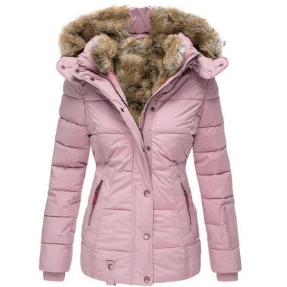 LM | Jacket for women with collar and fur