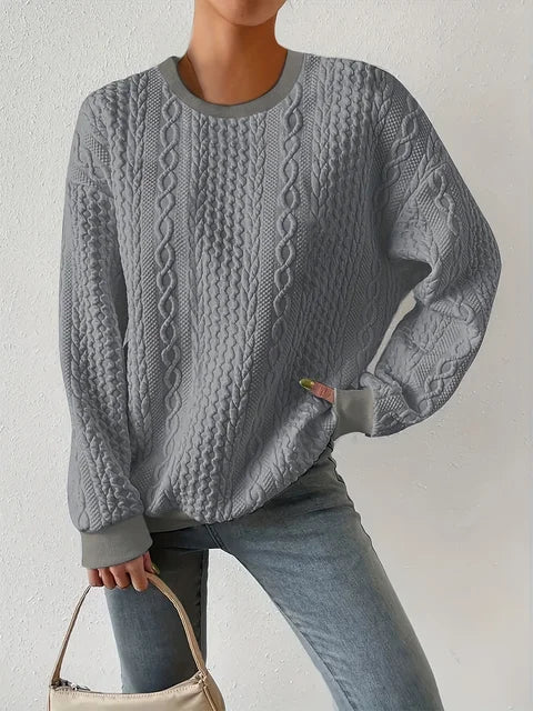 LM | Round neck sweatshirt with long sleeves