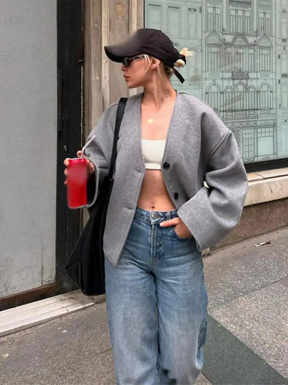 LM | retro double-sided streetwear jacket