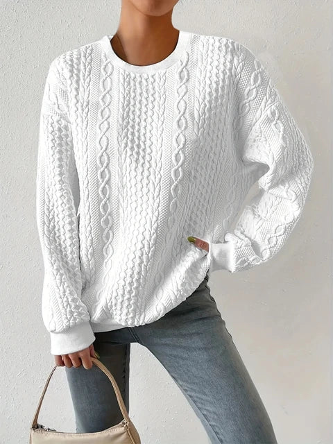 LM | Round neck sweatshirt with long sleeves