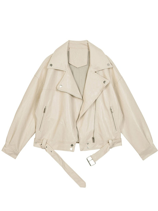 LM | Oversized leather jacket