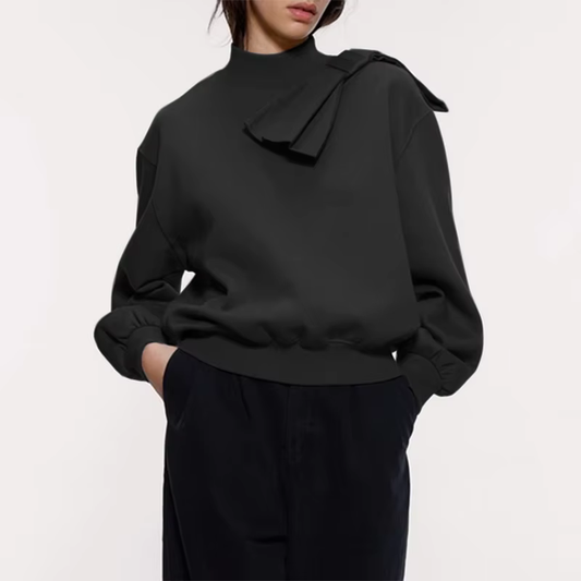 LM | Elegant sweatshirt with bow