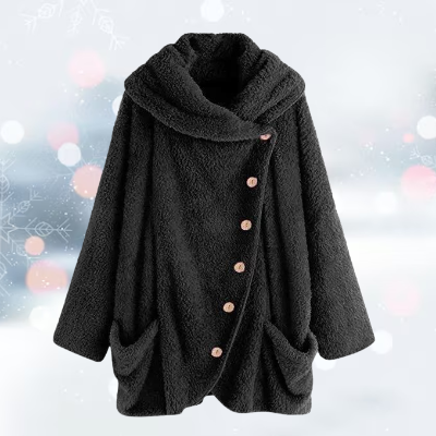 LM | Comfortable jacket with buttons for women