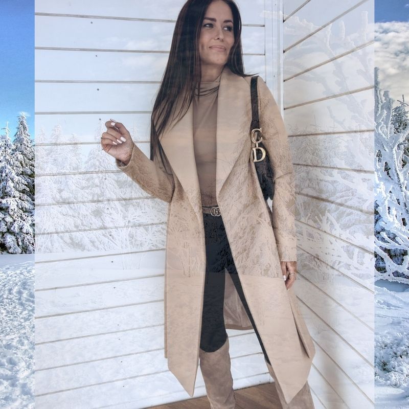 LM | Long cotton jacket without buttons