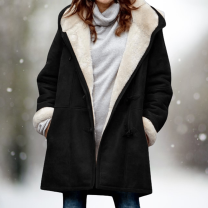 LM | soft, fluffy hooded jacket