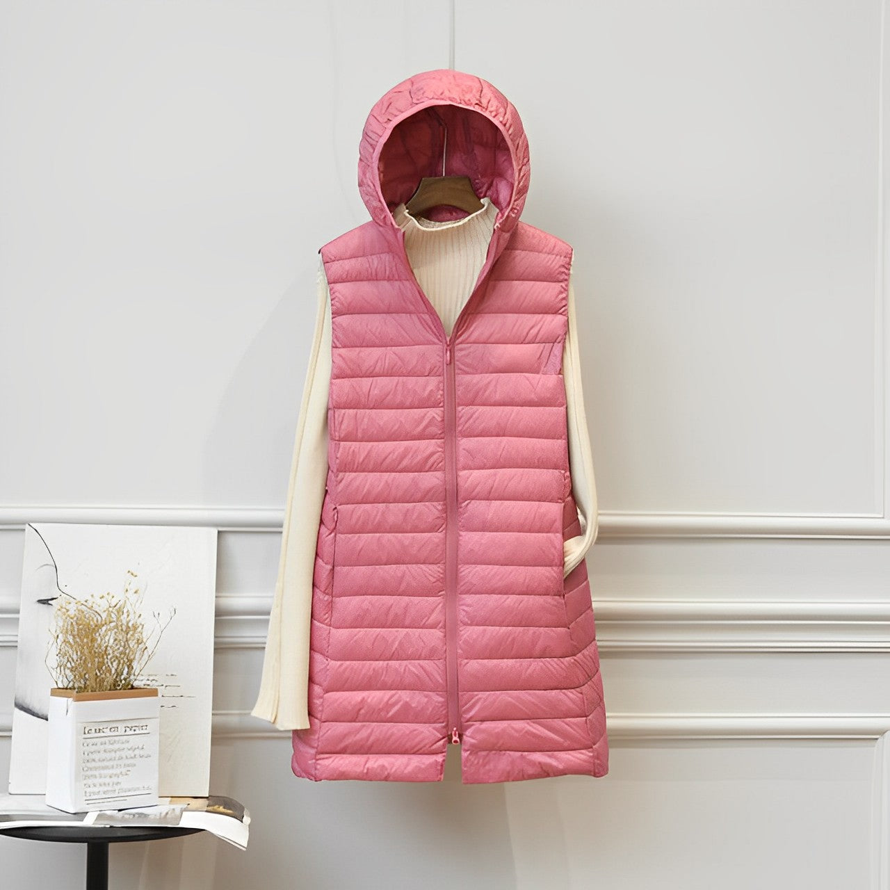 LM | Sleeveless long jacket