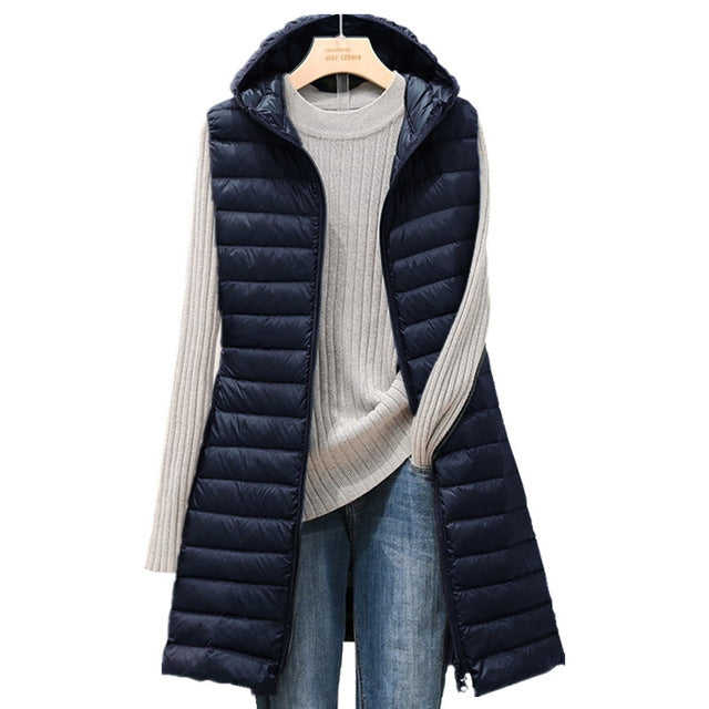 LM | Sleeveless long jacket