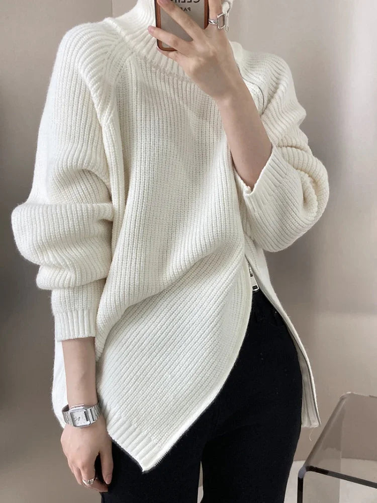 LM | Sweater with high collar