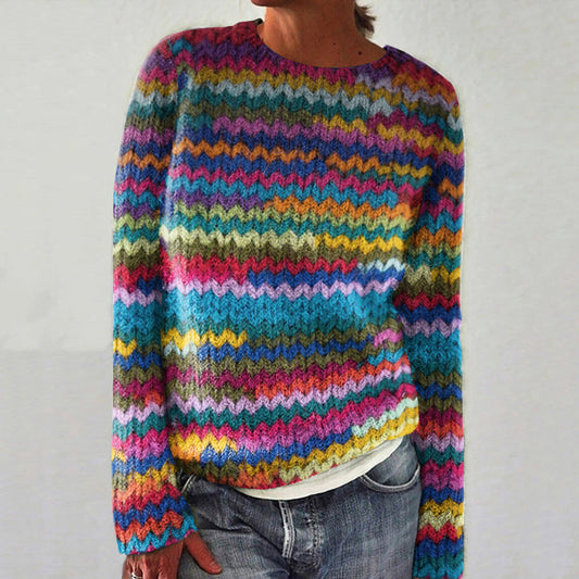 Vintage Icelandic Geometric Knit Cozy Sweater artswardrobe