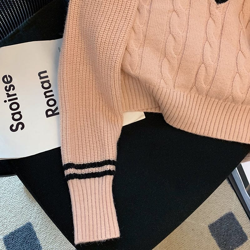 LM | Korean fashion knitted sweater